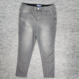 Democracy Jeans Womens 14 Grey High RIse Ankle Skinny ABsolution Casual Stretch